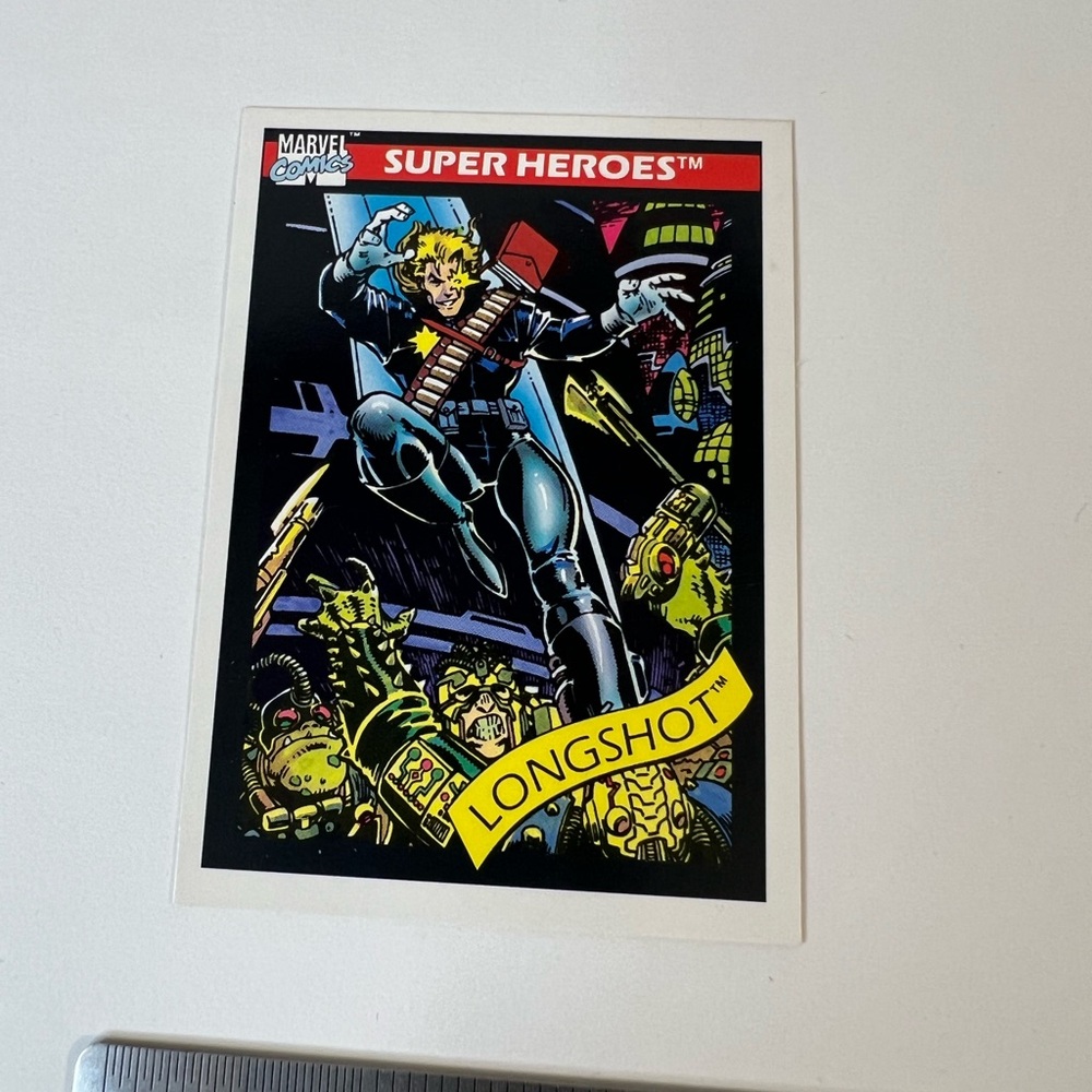 Longshot Marvel Comics Super Heroes Collector Card # 45 Impel 1990